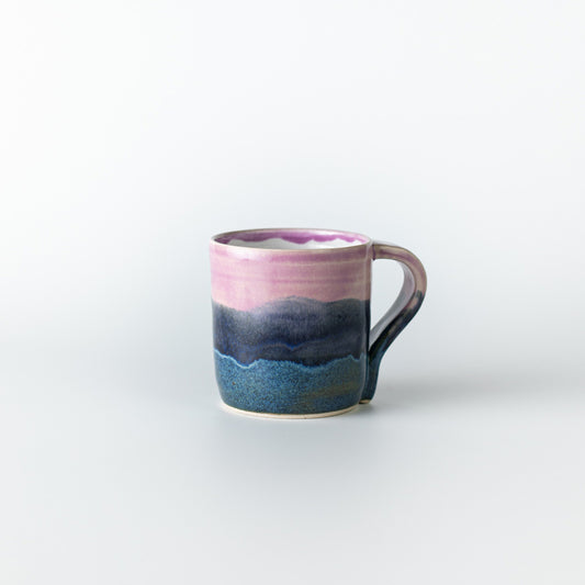 Scottish pink landscape mug by ella fletcher